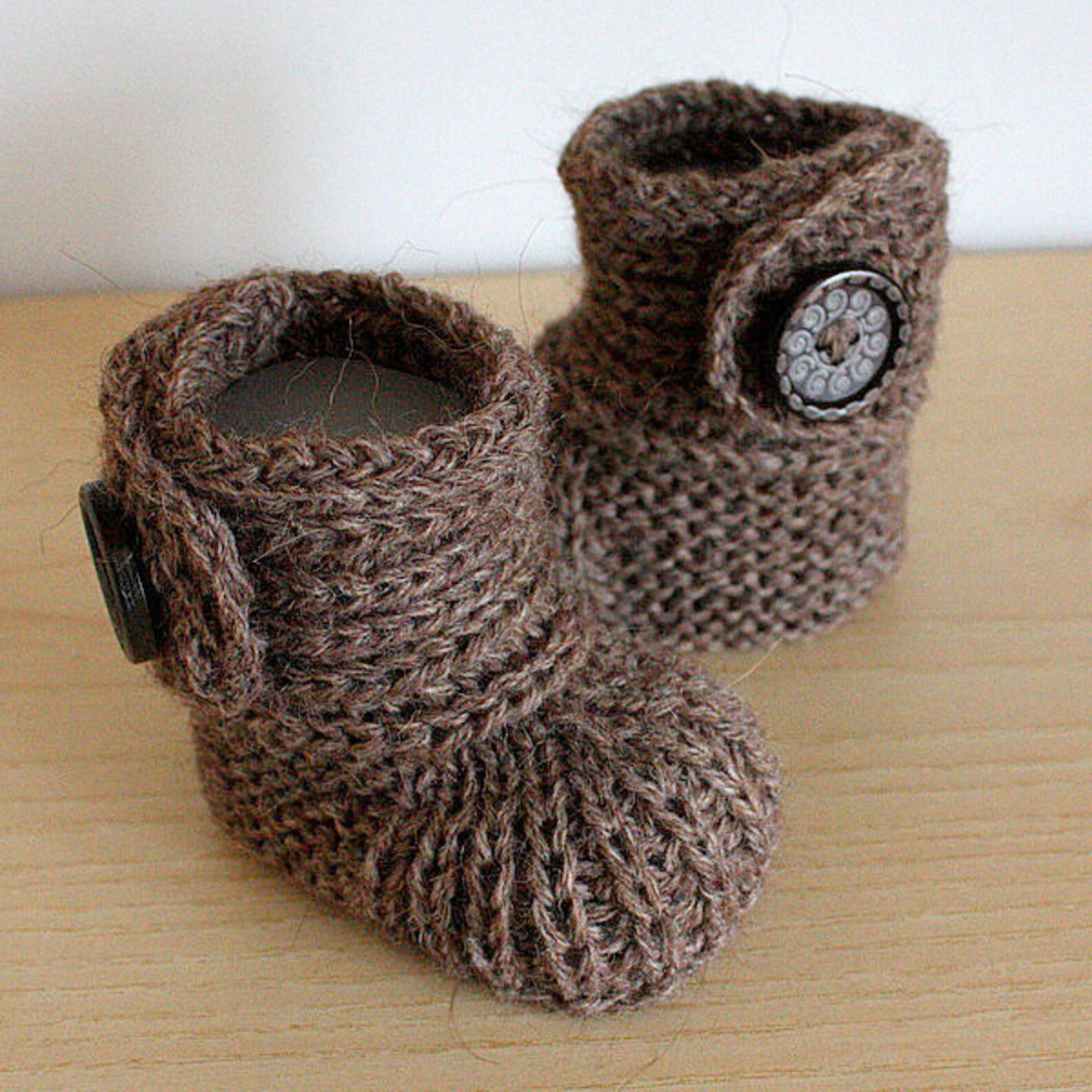 Knitting Pattern PDF File Soft Feet Baby Boots sizes 06/69/912