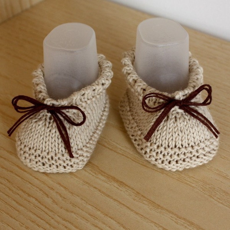 Knitting Pattern PDF File Baby Booties Easy to Make 6/12/toddler Etsy