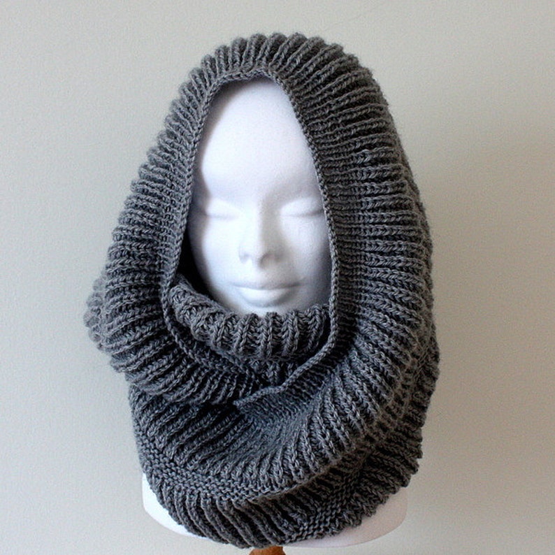 Knitting Pattern Oxford Hooded Cowl pdf File - Etsy