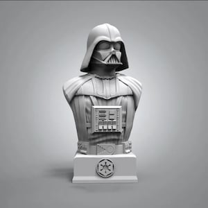 Darth Vader Bust | 3D-Printed Star Wars Sith Lord Statue | Fan-Art Collectible Figure | Geek Desk Décor | Unique Gift for Sci-Fi Fans