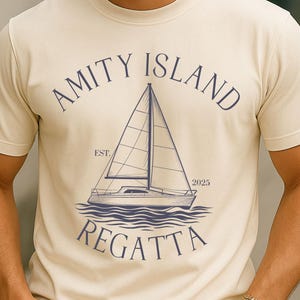 Amity Island Swim Team Shirt – Funny Jaws Movie T-Shirt, Great White Shark Tee, Amity Island Beach Shirt, Retro Swim Team Shirt, Ocean Lover