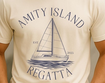 Amity Island Swim Team T-Shirt: Retro Jaws Movie Tee