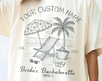 Custom Bachelorette Party Tee: Coastal Social Club Shirt, Mexico Trip