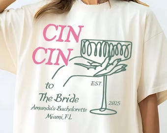 Custom Bachelorette Party Shirt: Comfort Colors Bride Tee