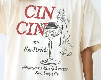 Custom Bachelorette Party Shirt: Comfort Colors Bride Tee