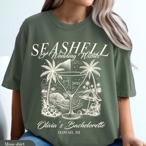 Seashells & Wedding Bells Bachelorette Party Shirt: Coastal Bridesmaids Tee
