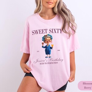 Custom 60th Birthday Comfort Colors Shirt: Cocktail Social Club