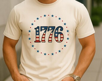 Coquette 4th of July Shirt: Comfort Colors American Flag Tee