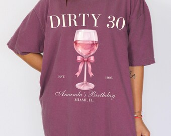 Maglietta Dirty 30 Birthday: maglietta personalizzata Social Club