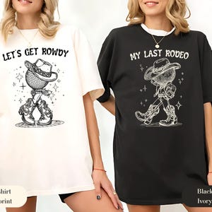 Comfort Colors Bachelorette Party Shirt: Last Rodeo Western Tee