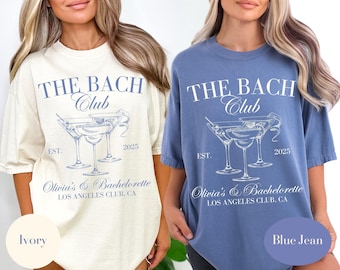 Aangepast vrijgezellenfeestshirt: The Bach Club, bruidscocktail-T-shirt