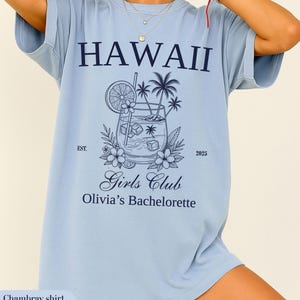 Hawaii Bachelorette Party Shirt: Custom Tropical Bridal Tee