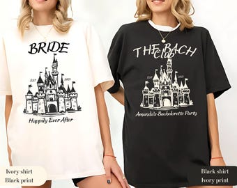 Personalized Disney Bachelorette Party Shirt, Magic Castle Wedding