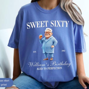 Custom 60th Birthday Comfort Colors Shirt: Cocktail Social Club