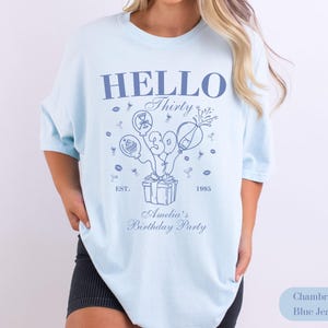Custom 30th Birthday Social Club Cocktail Tee, 30th Birthday Shirt, Dirty 30 Shirt, 30th Birthday Gift for Her, Birthday Party Group Shirt