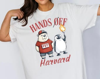 Hands Off Harvard Comfort Colors Shirt: Political Protest Tee