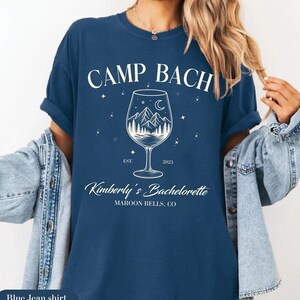 Retro Camp Bachelorette Shirt: Lake Themed Bridal Party Tee