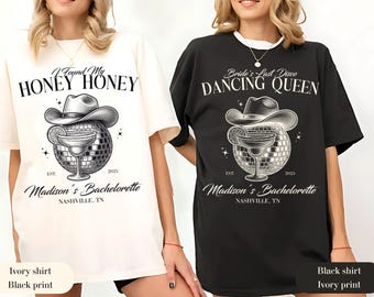 Dancing Queen Bachelorette Party Shirt: Custom Disco Bridal Shower