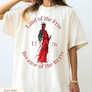 America Land Of The Free Because Of The Brave Shirt, 4th of July Shirt, Patriotic Shirt, Independence Day Shirt, American flag Shirt