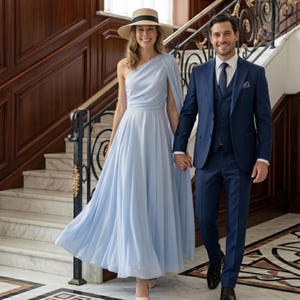 light blue kentucky derby dress A-Line Cocktail Dresses Elegant Dress Wedding Guest Kentucky Derby Tea –  Amzcw Dress
