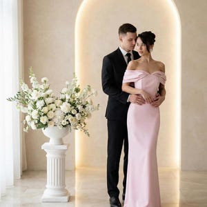 Pink Fitted Dresses - Etsy UK