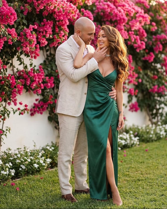 romance high satin maxi dress Rose Satin Maxi - Ruffled Maxi - High-Low Maxi - Lace-Up Maxi