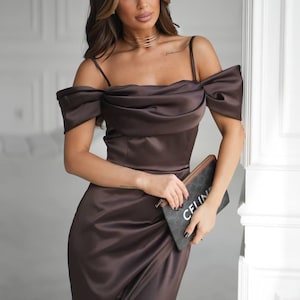 Caramel Bridesmaid Dress - Etsy UK