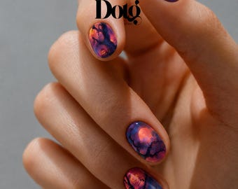 Halloween Nail Polish Wraps DIY Manicure & Pedicure Gift Stickers Twilight Moon Nail Decal Strips