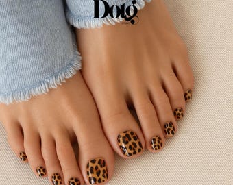 Nail Polish Wrap Toenail Tiger Strips DIY Pedicure At-Home Stickers