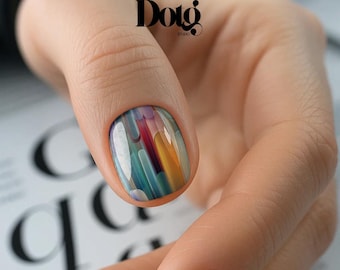 Broken Glass Nail Polish Wraps DIY Manicure & Pedicure Stickers Nail Decal Strips