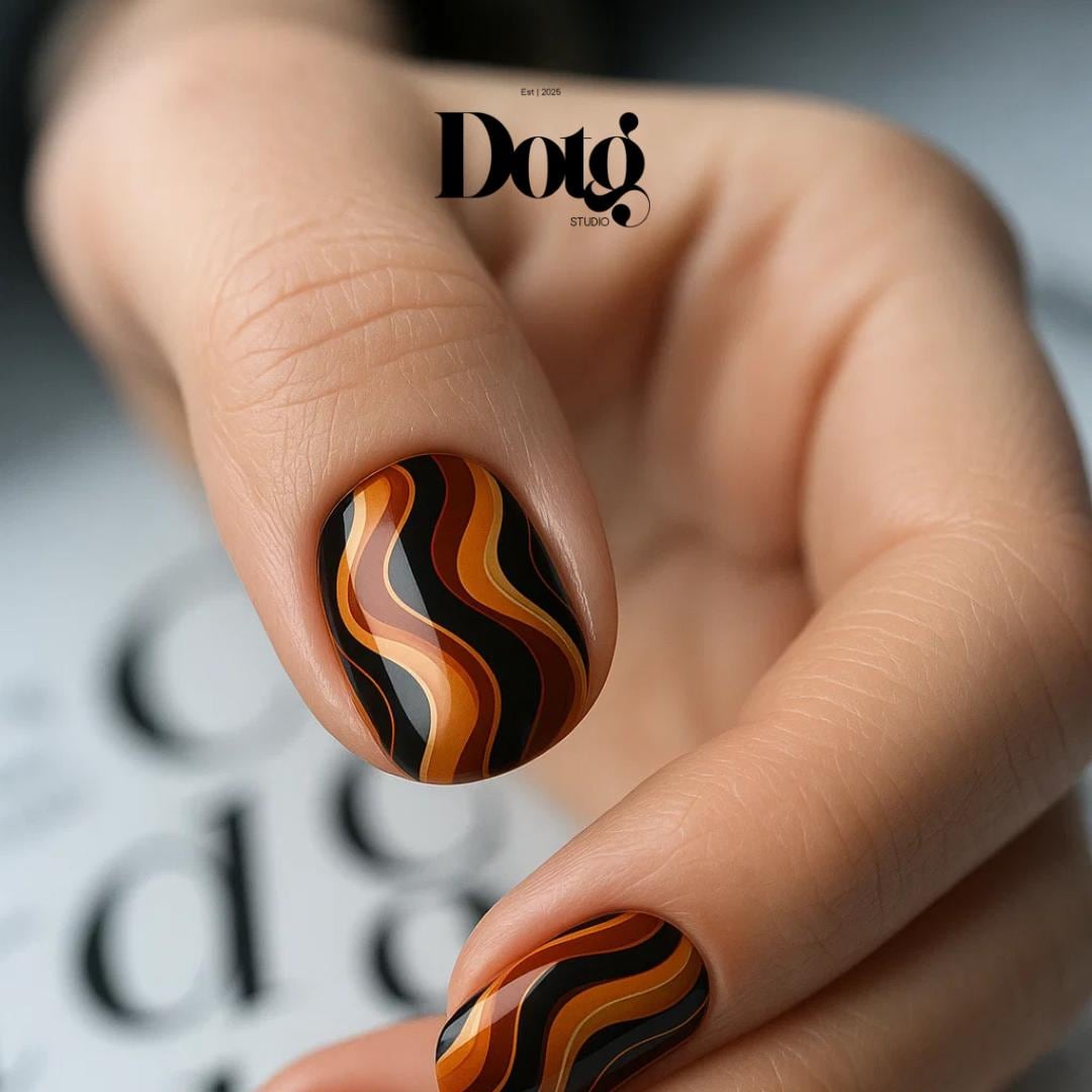 Classic Caramel Brown Nails That Shine