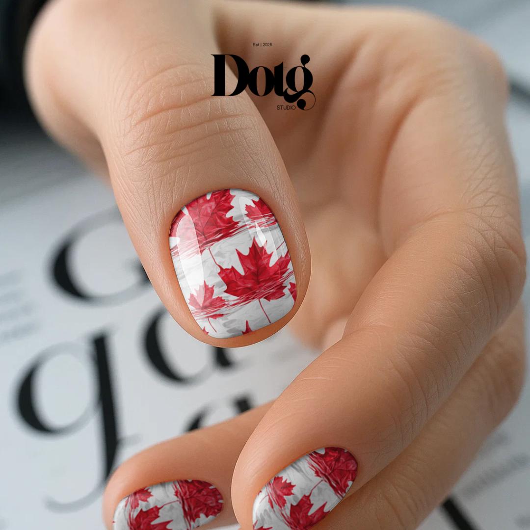 I Am Canadian Nail Wrap DIY Patriotic Manicure & Pedicure Stickers Fall Nails Decals