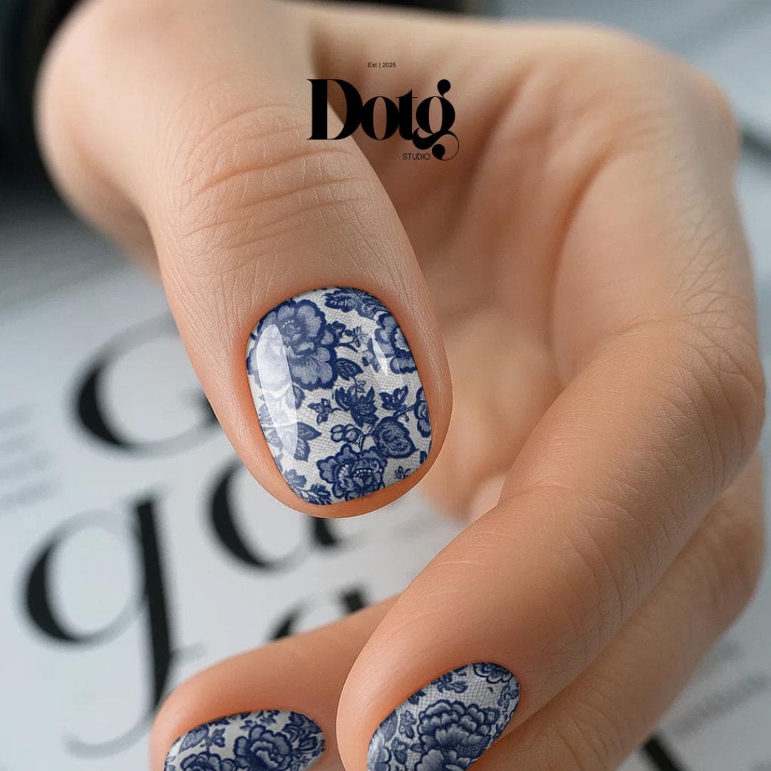 Navy Blue Nails - Etsy