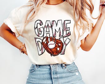 Comfort Colors Baseball Mom Shirt: Retro Game Day Tee