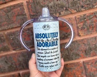 Absolutely Adorable Sippy Cup Tumbler: 12oz Baby/Toddler Gift