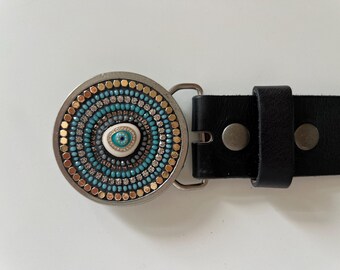 Colorful Sequin Eye Belt Shop Sequin Evil Eye Belt on Sale at BeyondStyle – Get 75  main image 4