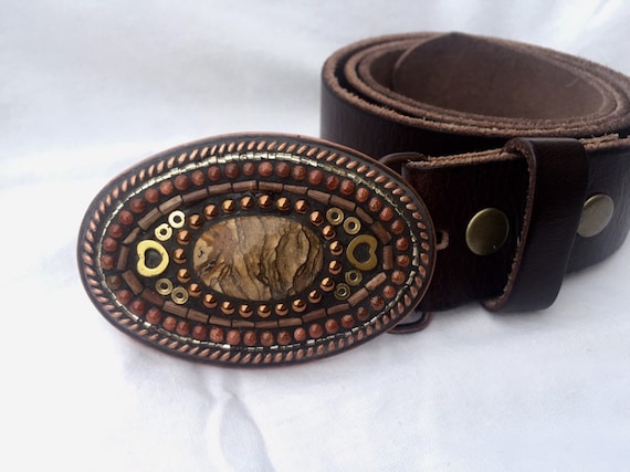 gemstone belt buckles