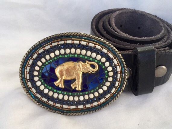 elephant belt buckle
