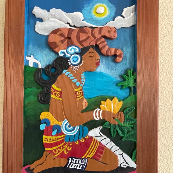 Ixchel,maiden version, ancient Mayan goddess of midwifery, fertility and medicine.