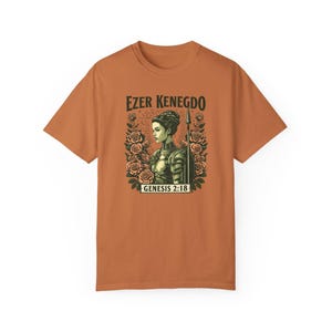 Ezer Kenegdo Warrior Genesis Tee IndigenousHispanic Christian Egalitarian Mutuality Messianic Shirt Comfort Colors 1717 image 2