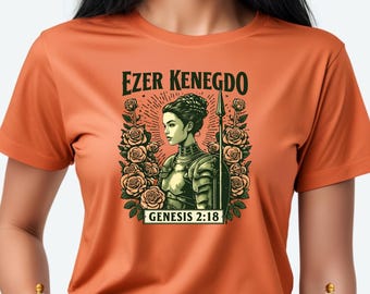 Ezer Kenegdo Warrior Genesis Tee  IndigenousHispanic Christian Egalitarian Mutuality Messianic  Shirt Comfort Colors 1717