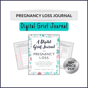 Miscarriage Journal | Guided Grief Journal for Pregnancy Loss | Digital Printable Miscarriage Journal | Grief Workbook for Miscarriage