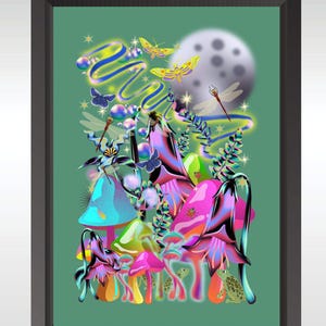 サイケデリック　アート　ポスター ポスター・アート - PSYCHEDELIC GARDEN