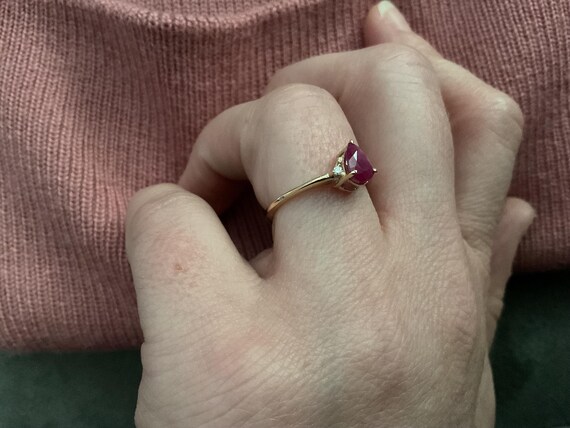 vintage ruby ring - image 4