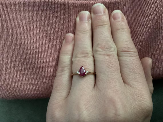 vintage ruby ring - image 3