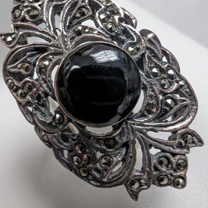 vintage silver cocktail ring
