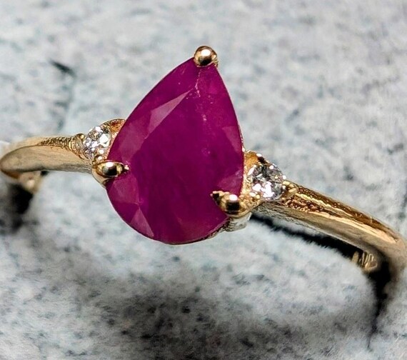 vintage ruby ring - image 2
