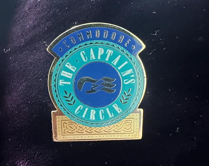 Princess Cruises Captain’s Circle Commodore Pin – Elite Cruise Line Membership Badge, Enamel & Gold Tone Lapel Pin