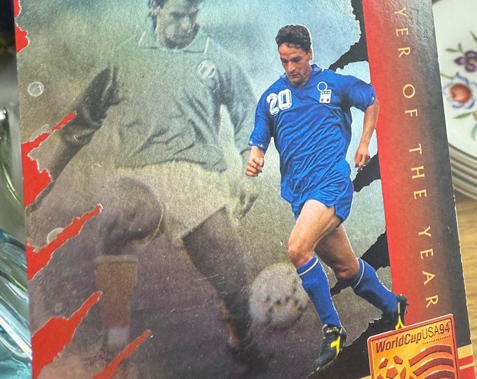 Roberto Baggio 1994 Upper Deck World Cup Card: Italy Player of the Year