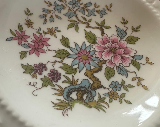 Vintage Paragon Bone China Plates (Set of 2): 1950s English Floral, Royal Warrant
